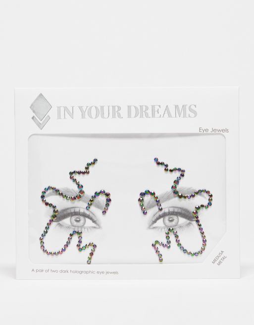 In Your Dreams Halloween Snake Medsa Metal Face Jewels ASOS