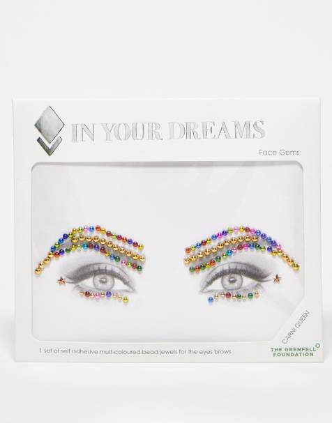 In Your Dreams Multicolour Carni Eyebrow & Face Jewels - view 1