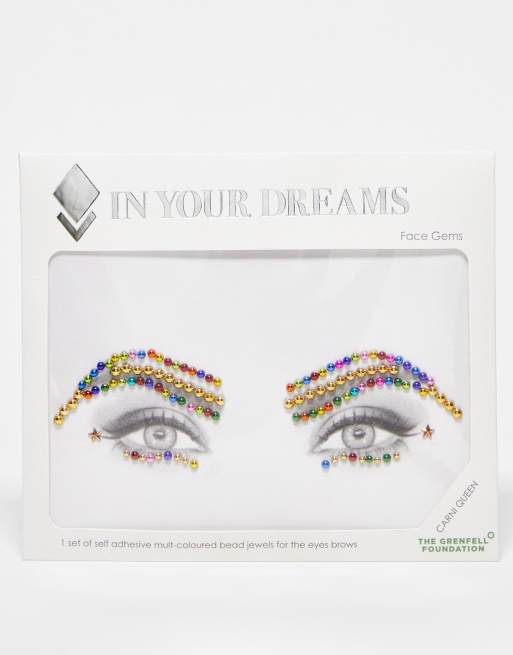 In Your Dreams Multicolour Carni Eyebrow & Face Jewels