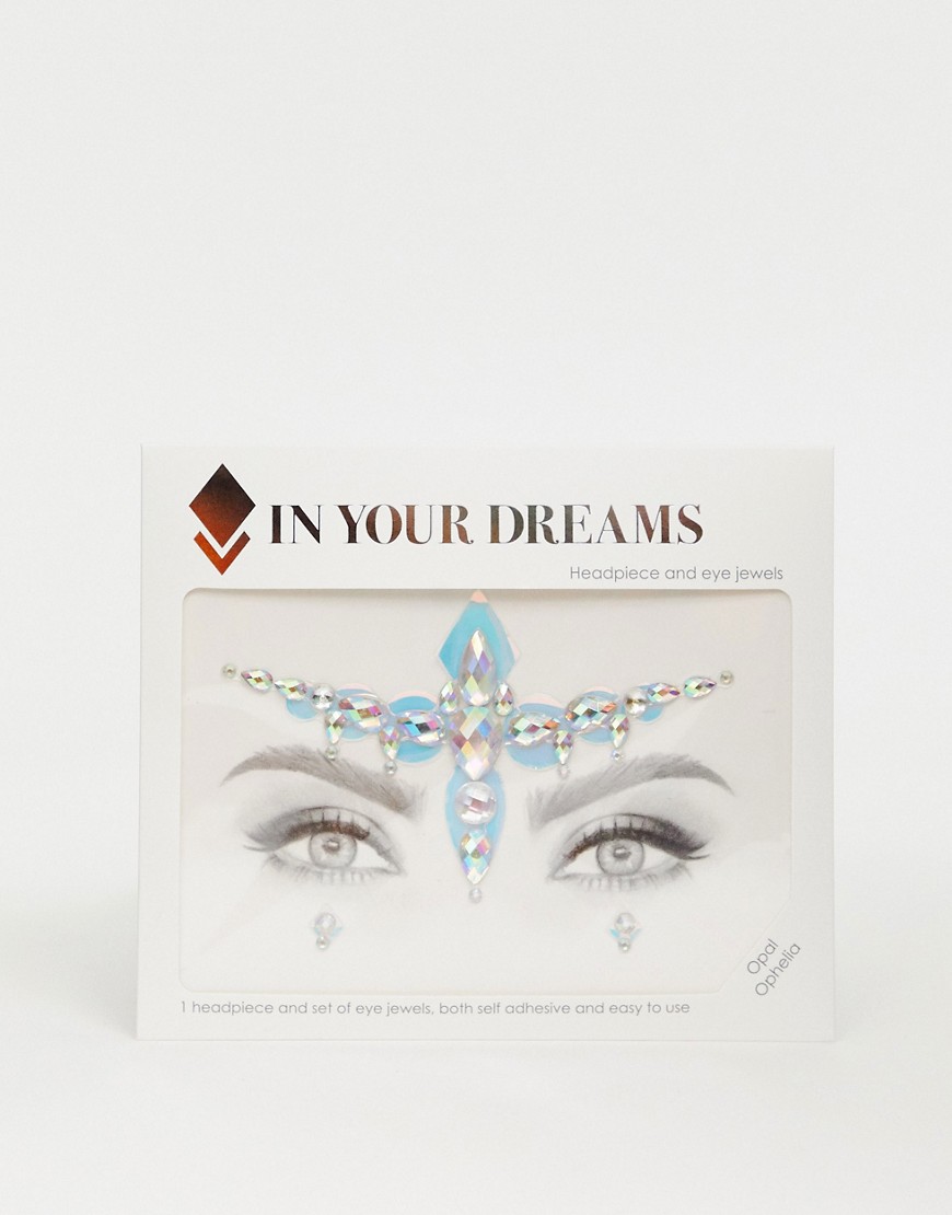 In Your Dreams - Opal Ophelia - All-in-one gezichtssieraad en holografische sticker-Multi
