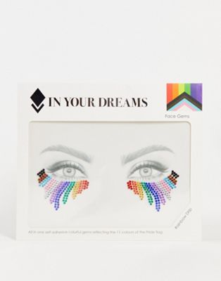 In Your Dreams PRIDE Rainbow Drop Face Gems - ASOS Price Checker
