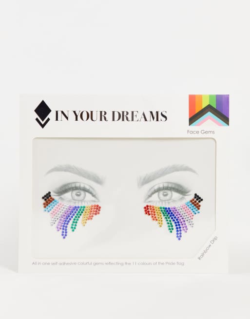 In Your Dreams - PRIDE - Rainbow Drop - Smykkesten til ansigtet