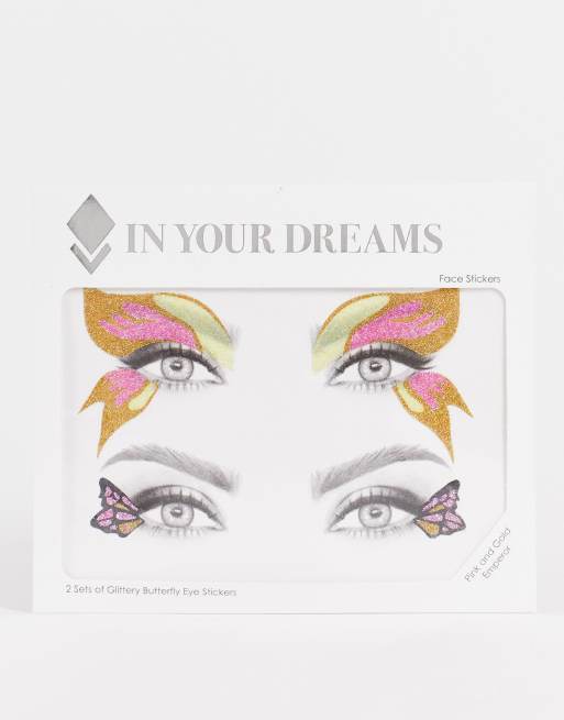 In Your Dreams - Stickers voor de ogen in vorm van keizervlinder