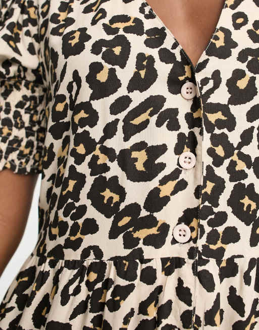 leopard print button shirt