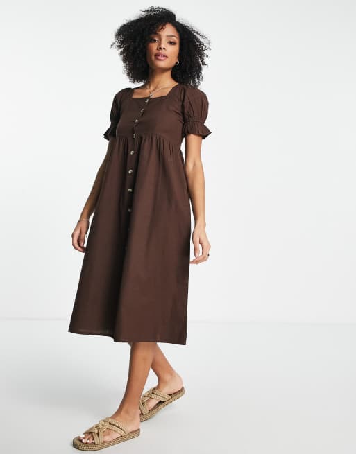 Casual brown sale dress