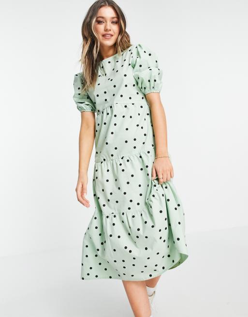 Asos polka outlet dot midi dress