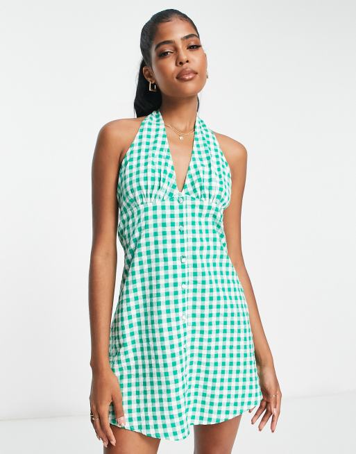 Asos gingham shop dress