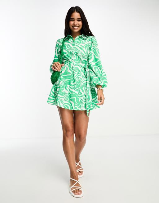 long sleeve tie waist mini dress Women Elegant Tie Waist Square Neck Mini Dresses Long Sleeve Ruched Bodycon  Short Party Dress