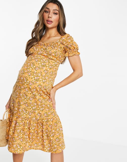 Asos maternity midi dress best sale