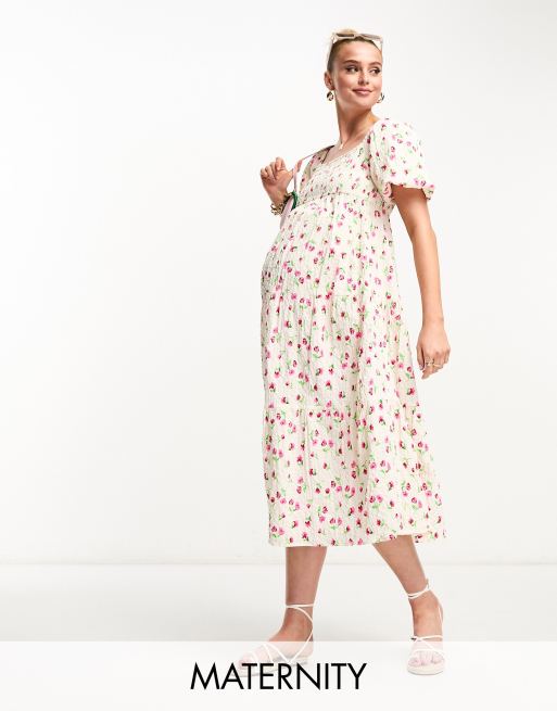 Asos maternity dress on sale white