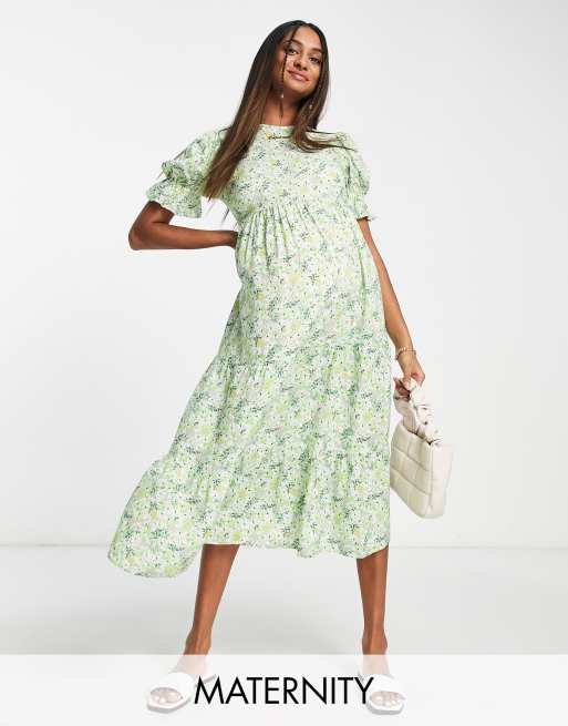 Asos floral maternity clearance dress