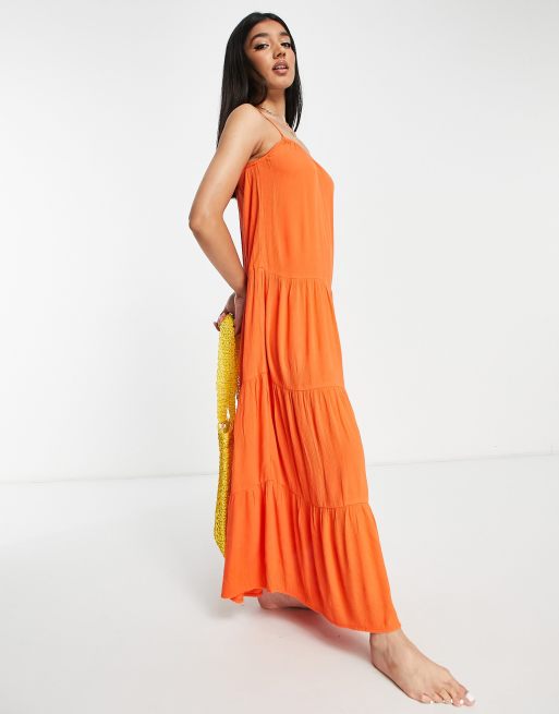 Orange hotsell beach dress