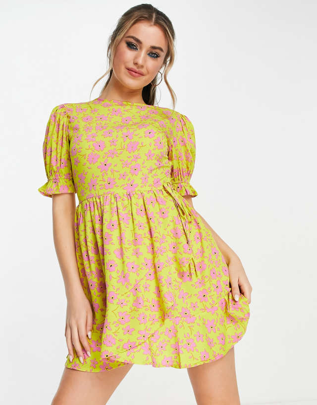 Influence mini tea dress in floral print