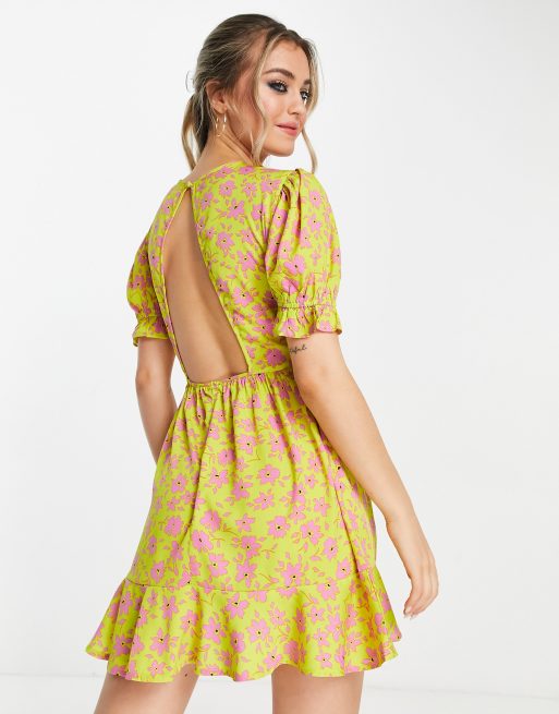 Influence – Minikleid mit Blumenmuster, 2 von 4