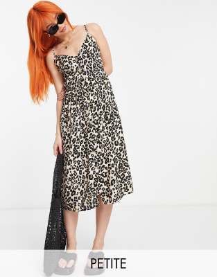 Leopard cami midi outlet dress