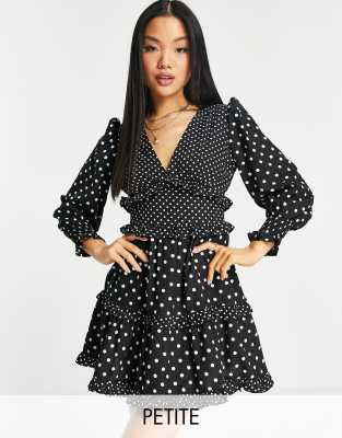 polka dot petite dress