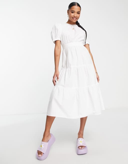 Petite midi store tea dress