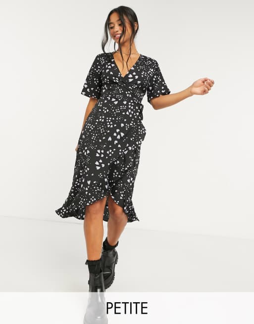 Midi wrap dress outlet petite