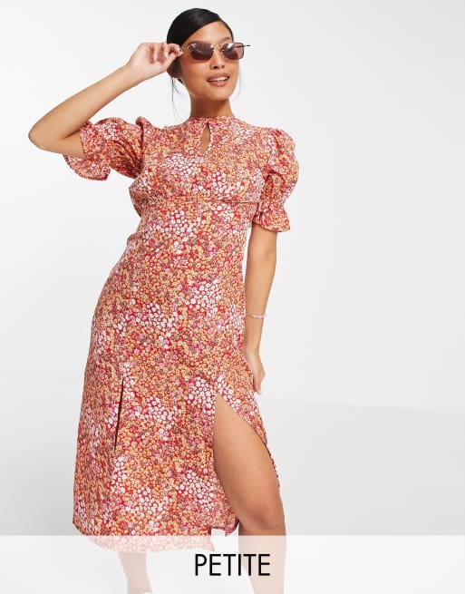 Influence Petite Robe milongue à imprimé petites fleurs ASOS
