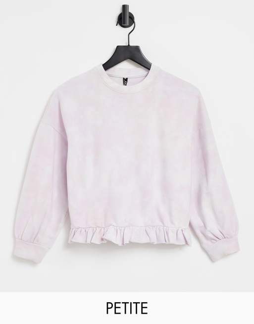 Influence Petite - Sweat d'ensemble à ourlet volanté - Multicolore