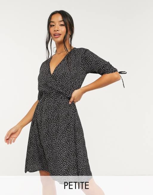 Petite wrap dress sale