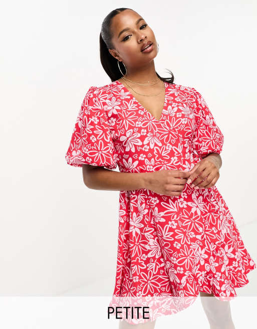 Asos red and pink dress hotsell