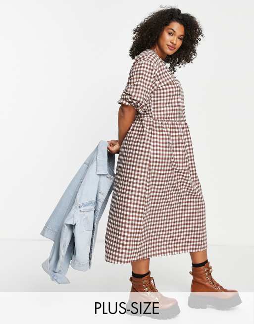 Asos gingham outlet dress