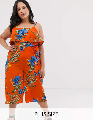bright floral jumpsuit