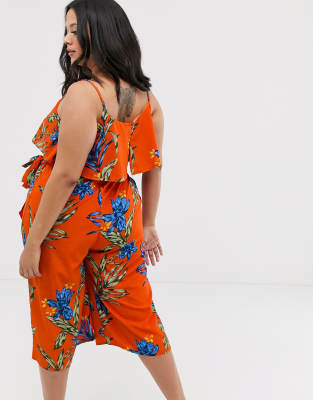 bright floral jumpsuit