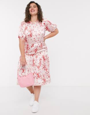 dalmation print midi dress