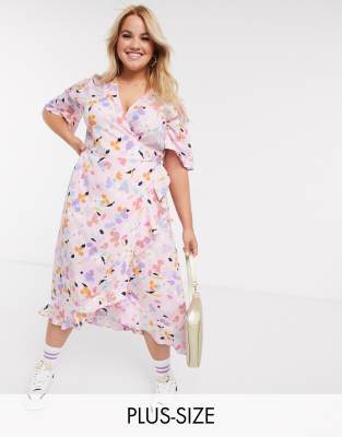 splodge print dress