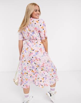 splodge print dress