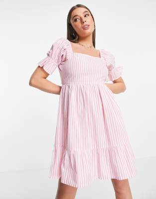 milkmaid dress pink