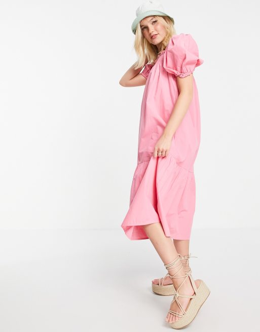 h and m pink dress