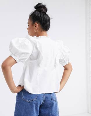 puff sleeve blouse asos