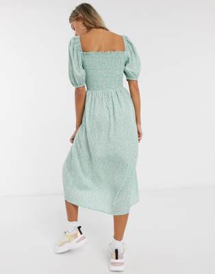 mint green dress with sleeves