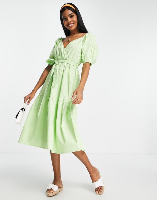 Lime green dress with hot sale sleeves