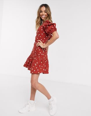 polka square dress