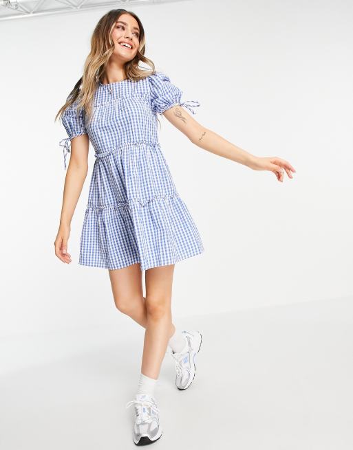 Robe vichy bleu top