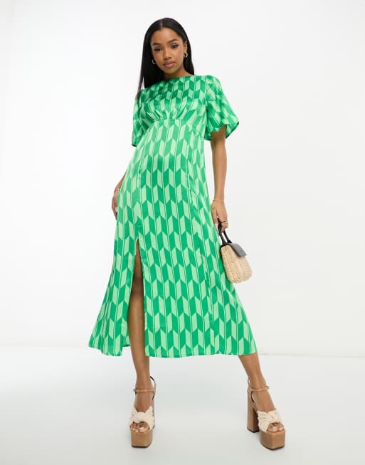 Topshop green austin on sale dress