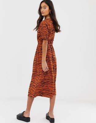 tiger print dress asos