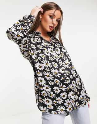 Influence Shirt In Daisy Printblack ModeSens