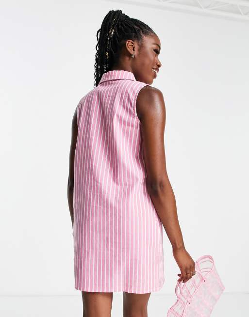 Pink and cheap white polo dress