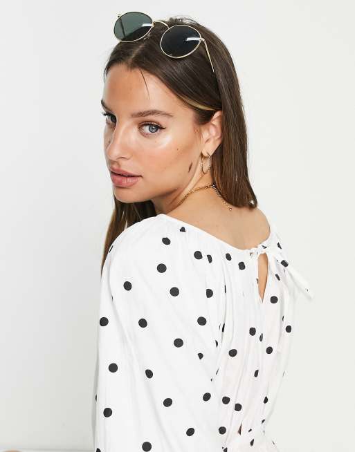 Asos polka outlet dress