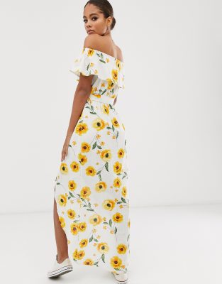 maxi sunflower dress