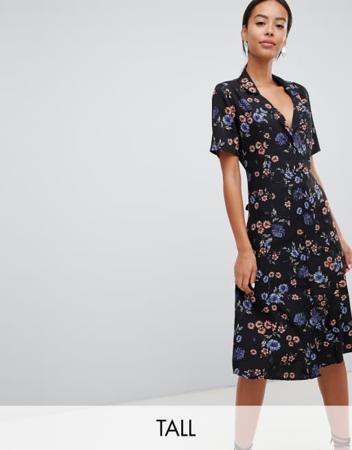 Button down 2024 dress asos