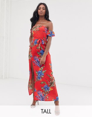 bold print maxi dress