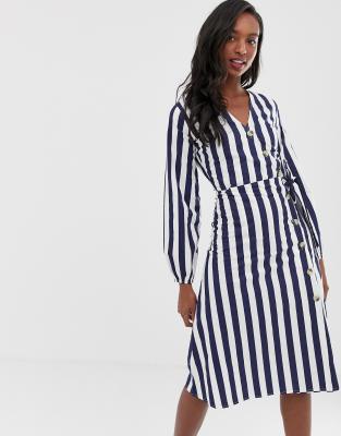 asos stripe midi dress