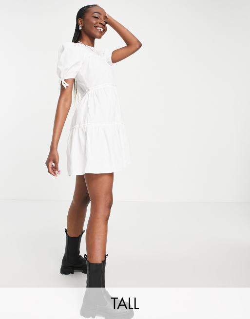 Asos tall 2025 white dress