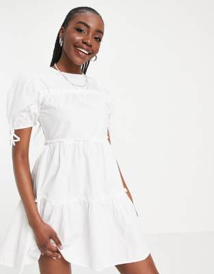 asos tall white dress